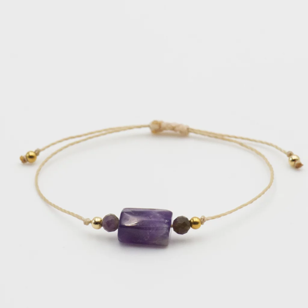 bransoletka z kolekcji one gem z ametystem