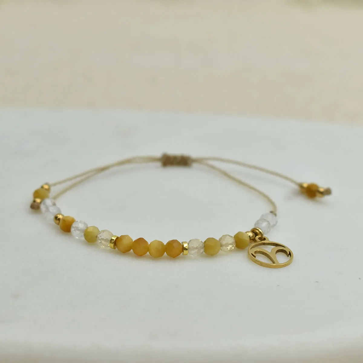 Bransoletka z kamieni naturalnych dla znaku zodiaku BARAN 2 Bransoletka z kamieni naturalnych dla znaku zodiaku BARAN - obrazek 2