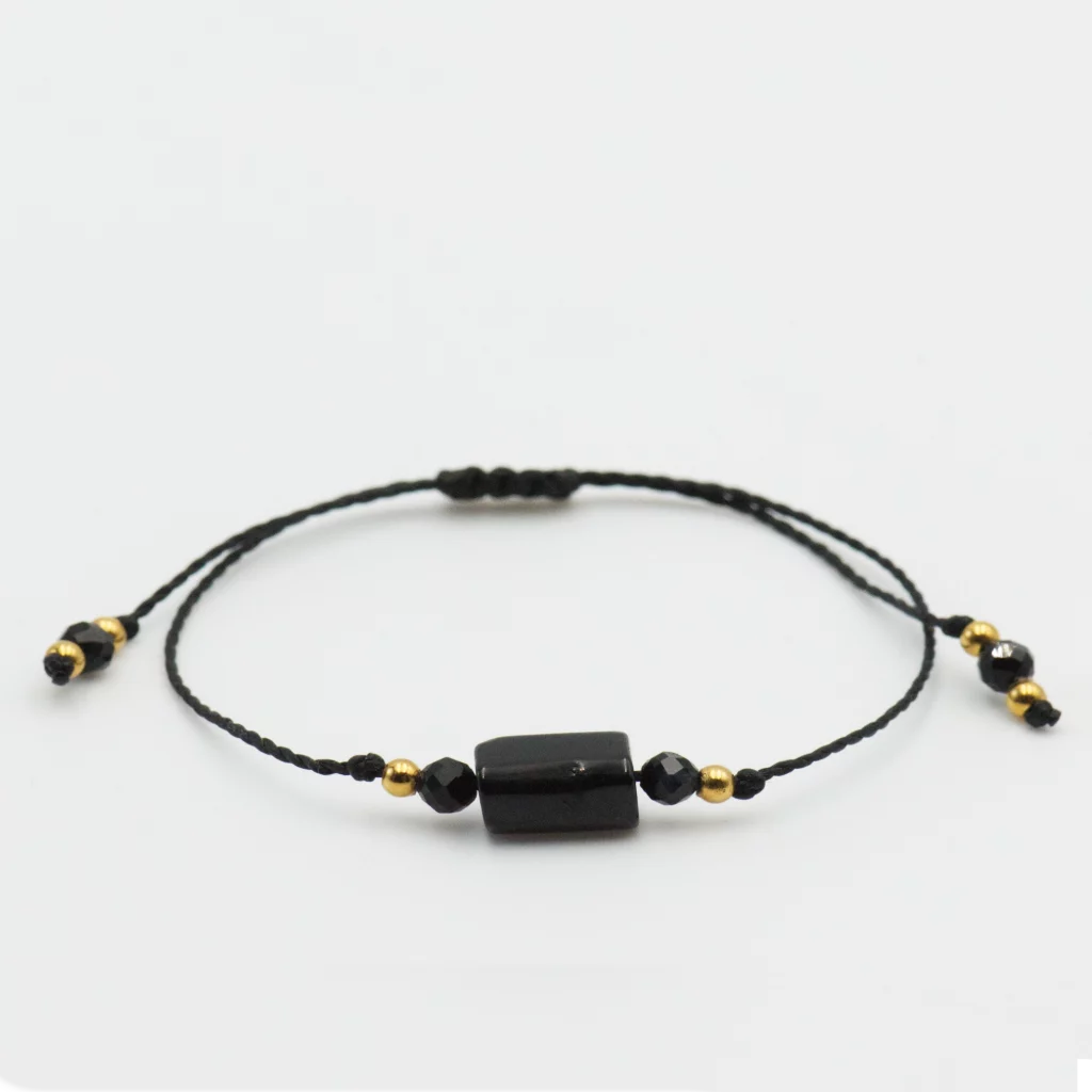 bransoletka z kolekcji one gem z czarnym turmalinem