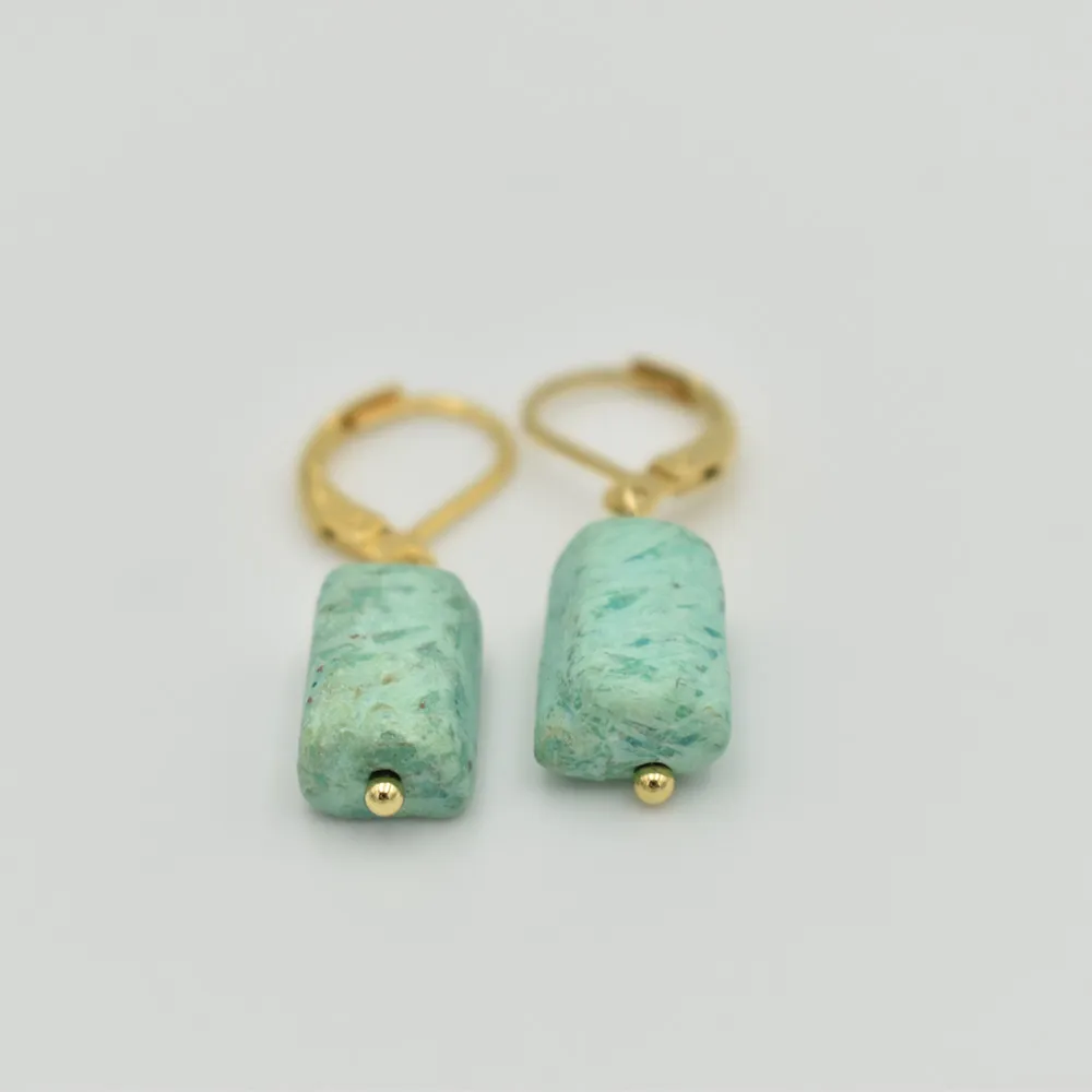 kolczyki japis turkusowy 2 gemstone heaven pl