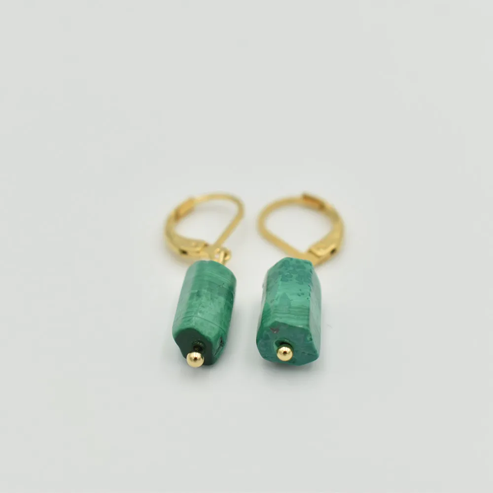 Kolczyki z malachitem 4 Kolczyki z malachitem - obrazek 4