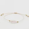 Bransoletka z kamieniem naturalnym - KWARC RÓŻOWY - ONE 3 bransoletka z kwarcem różowym