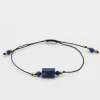 Bransoletka z kamieniem - LAPIS LAZULI - ONE #2 3 bransoletka z kolekcji one gem z lapisem lazuli na czarnym sznurku