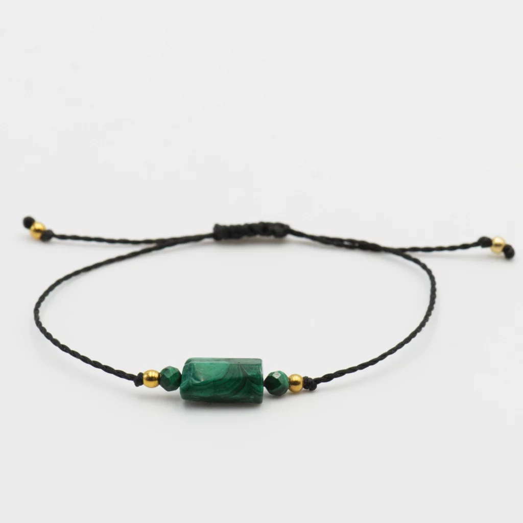 bransoletka z kolekcji one gem z malachitem