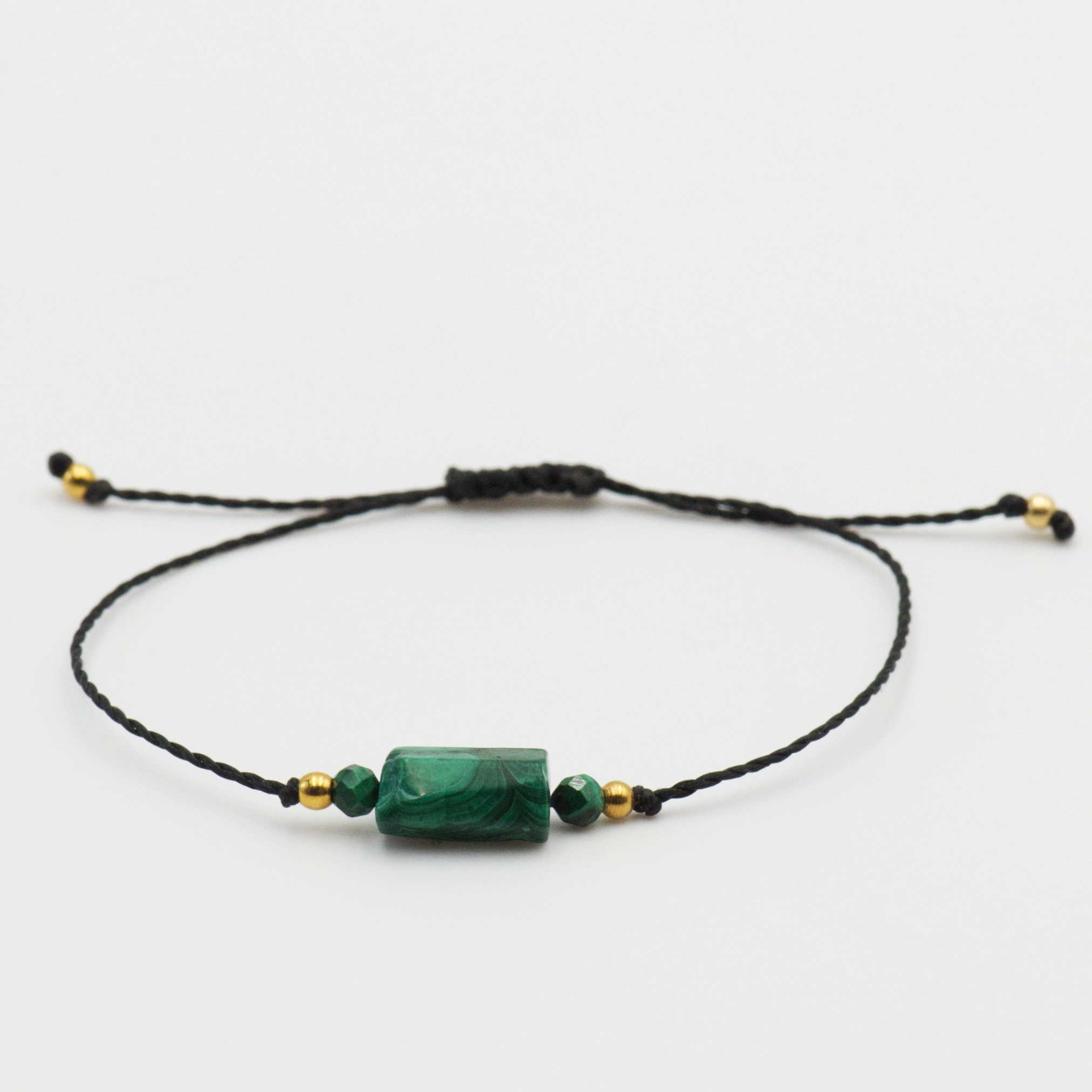 Bransoletka z kamieniem - MALACHIT - ONE #2 1 bransoletka z kolekcji one gem z malachitem