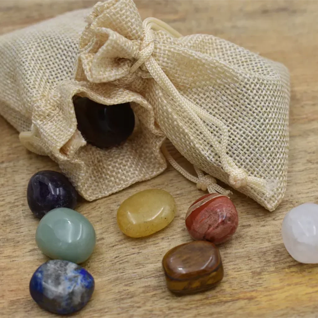 woreczki z kamieniami do medytacji