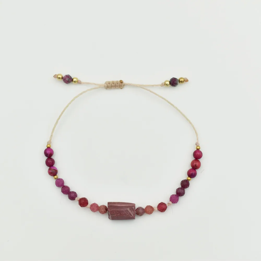 Bransoletka z kamieni naturalnych z Mokaitem - ROSES 4 Bransoletka z kamieni naturalnych z Mokaitem - ROSES - obrazek 4