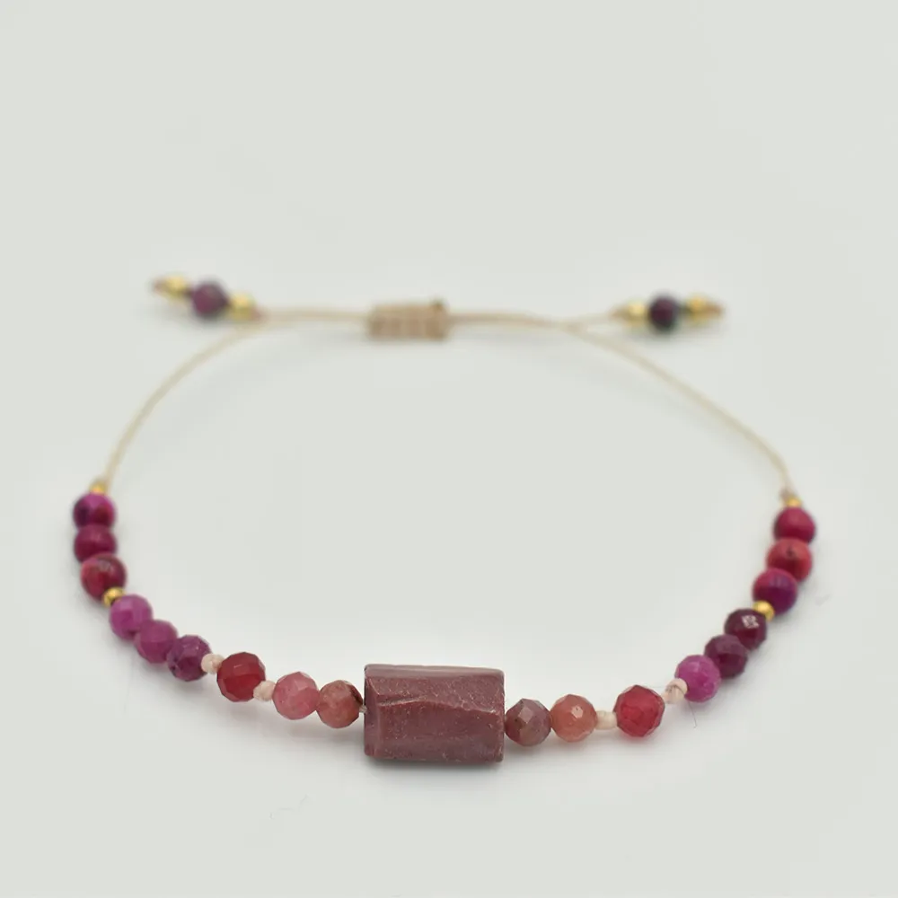 Bransoletka z kamieni naturalnych z Mokaitem - ROSES 3 Bransoletka z kamieni naturalnych z Mokaitem - ROSES - obrazek 3