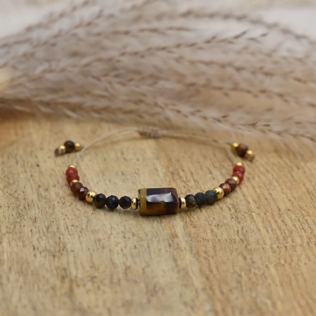 Bransoletka z kamieni naturalnych z Tygrysim Okiem - ODWAGA 4 Bransoletka z kamieni naturalnych z Tygrysim Okiem - ODWAGA - obrazek 4