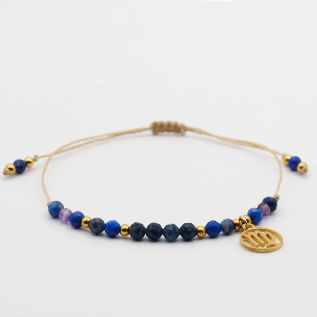 bransoletka z kolekcji zodiac z zawieszką dla znaku panny