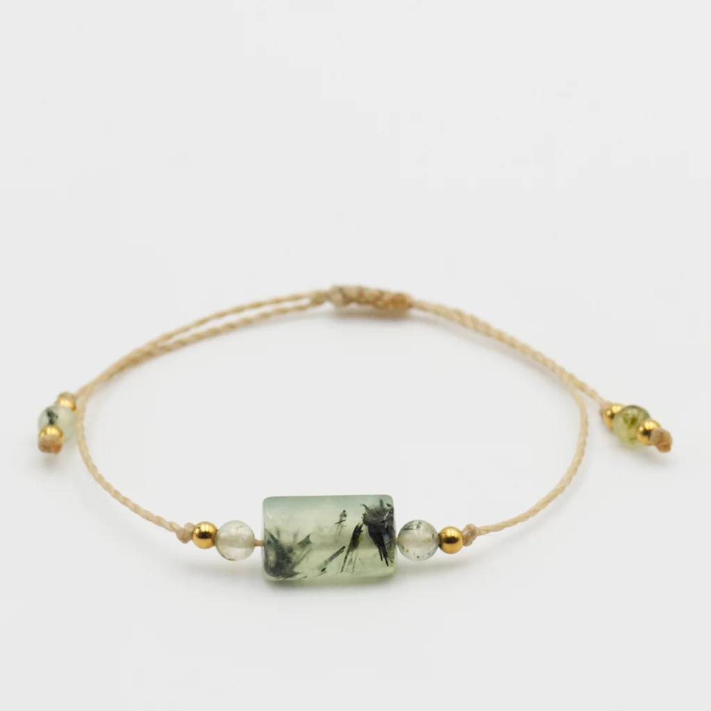 bransoletka z kolekcji one gem z prehnitem