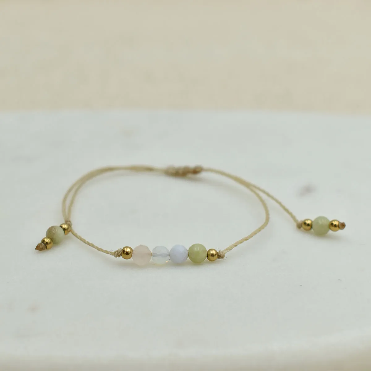 Bransoletka z kamieni naturalnych dla znaku RAK minimal 4 Bransoletka z kamieni naturalnych dla znaku RAK minimal - obrazek 4