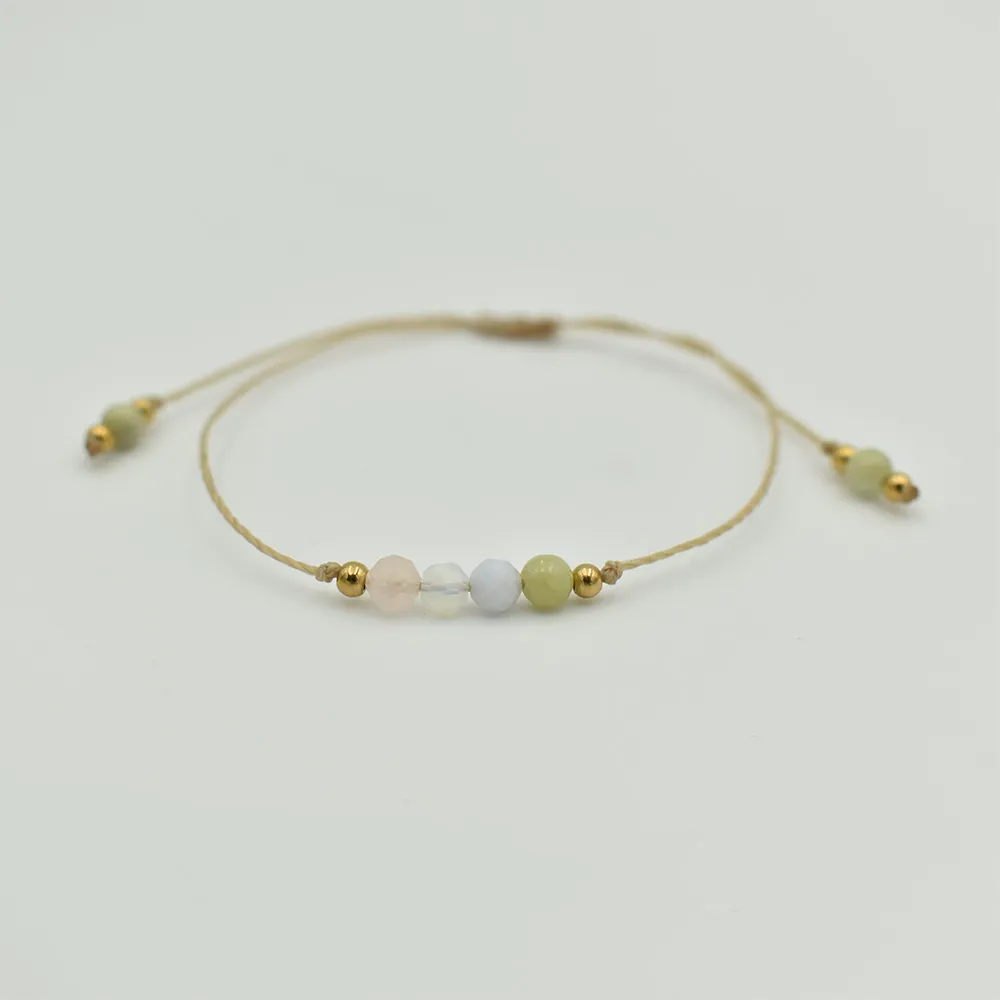 Bransoletka z kamieni naturalnych dla znaku RAK minimal 3 Bransoletka z kamieni naturalnych dla znaku RAK minimal - obrazek 3