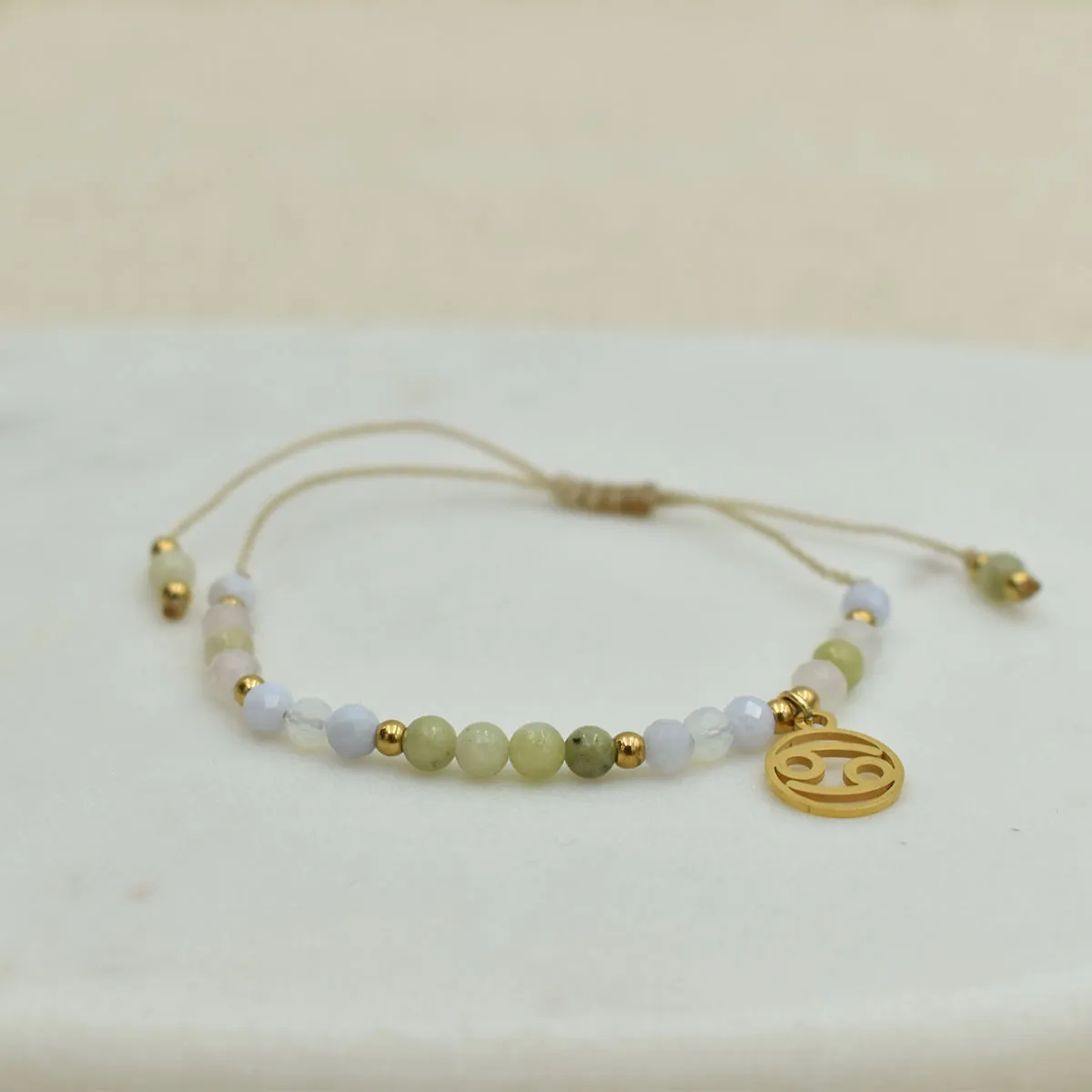 Bransoletka z kamieni naturalnych dla znaku zodiaku RAK 2 Bransoletka z kamieni naturalnych dla znaku zodiaku RAK - obrazek 2