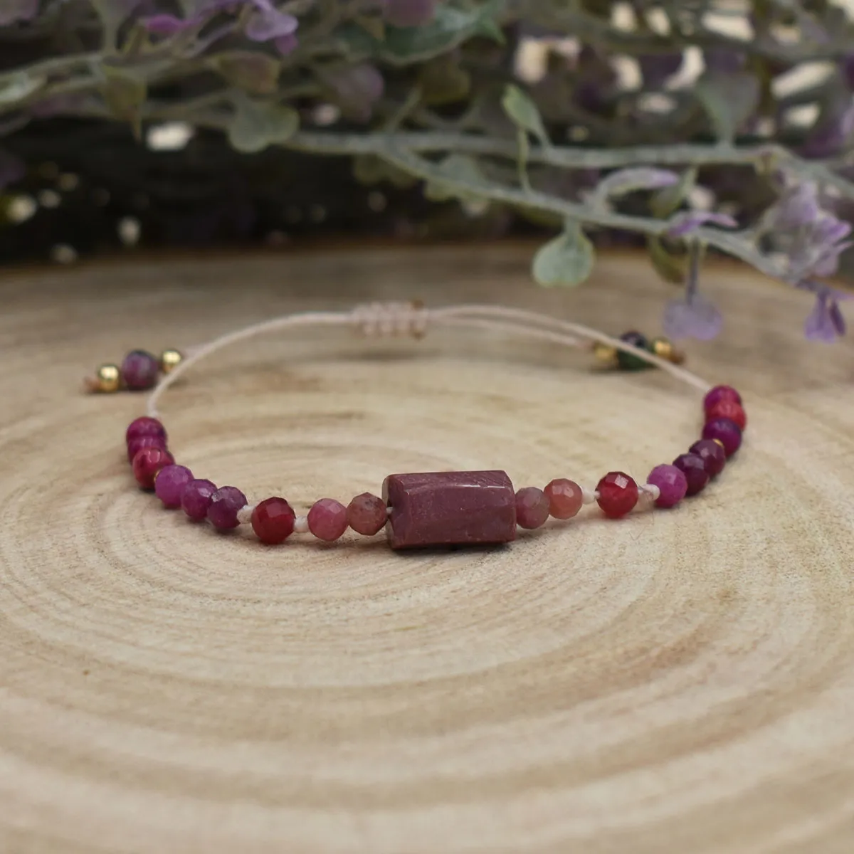 Bransoletka z kamieni naturalnych z Mokaitem - ROSES 5 Bransoletka z kamieni naturalnych z Mokaitem - ROSES - obrazek 5