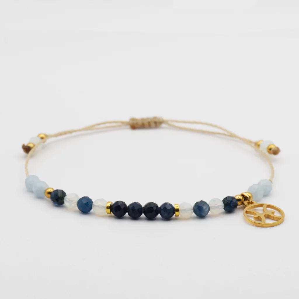 bransoletka z kolekcji zodiac z zawieszką dla znaku ryby