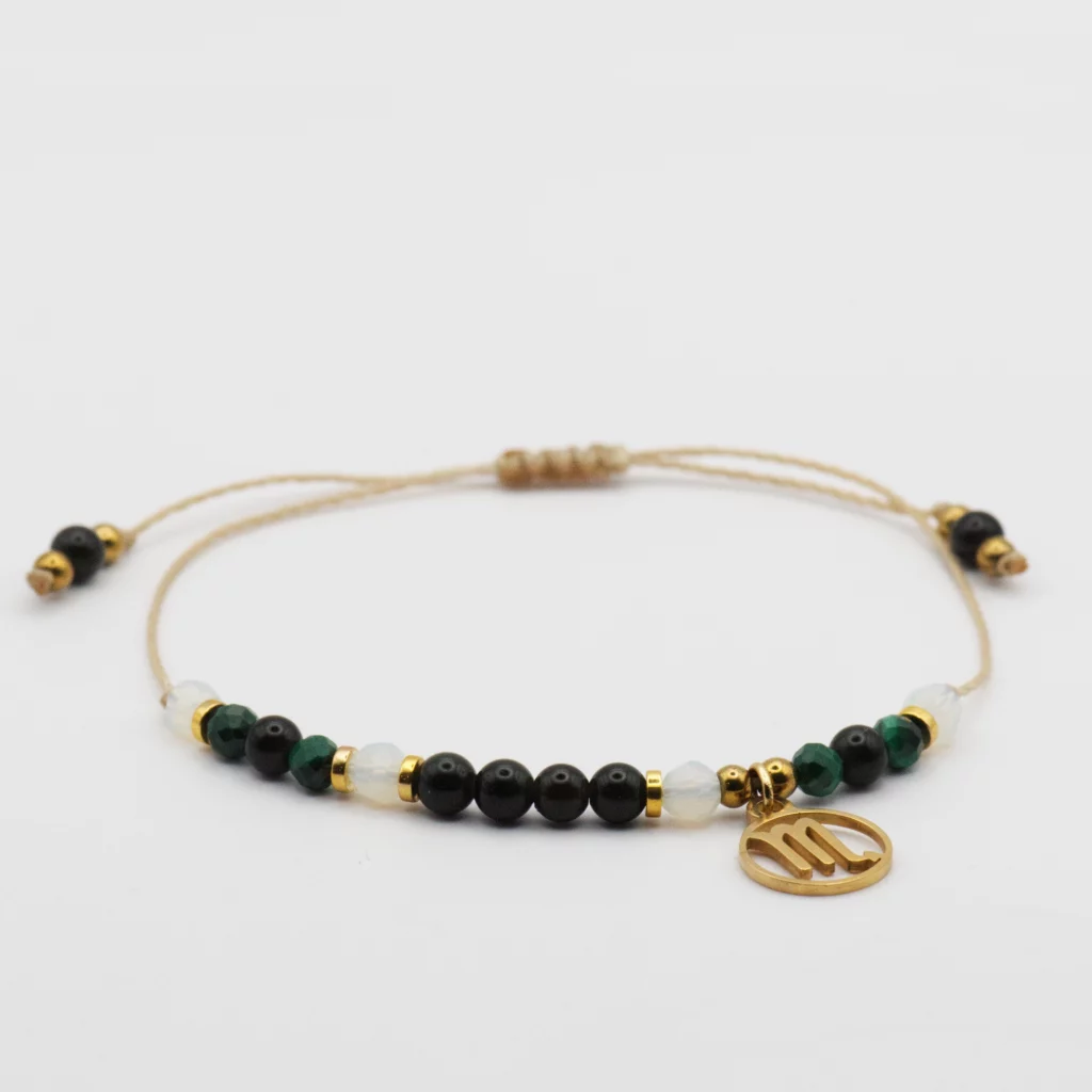 bransoletka z kolekcji zodiac z zawieszką dla znaku skorpion