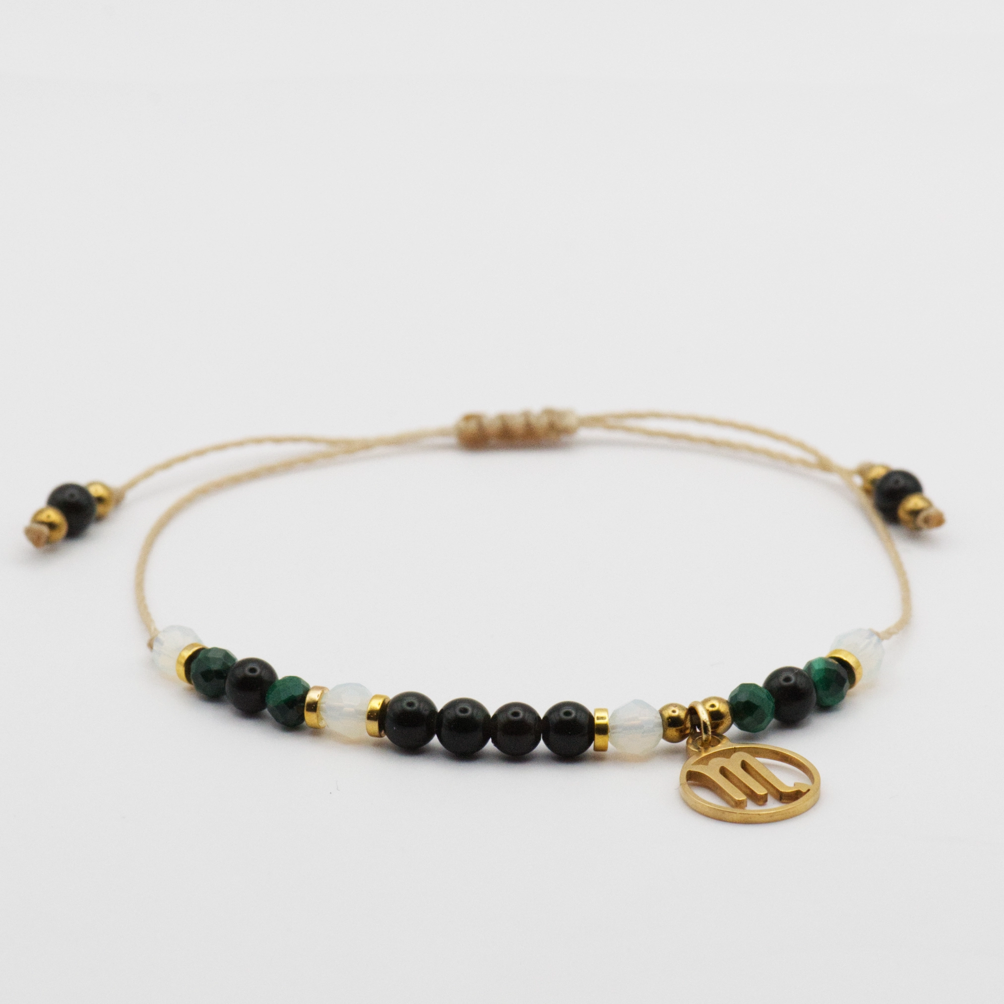 Bransoletka z kamieni naturalnych dla znaku zodiaku SKORPION 1 bransoletka z kolekcji zodiac z zawieszką dla znaku skorpion