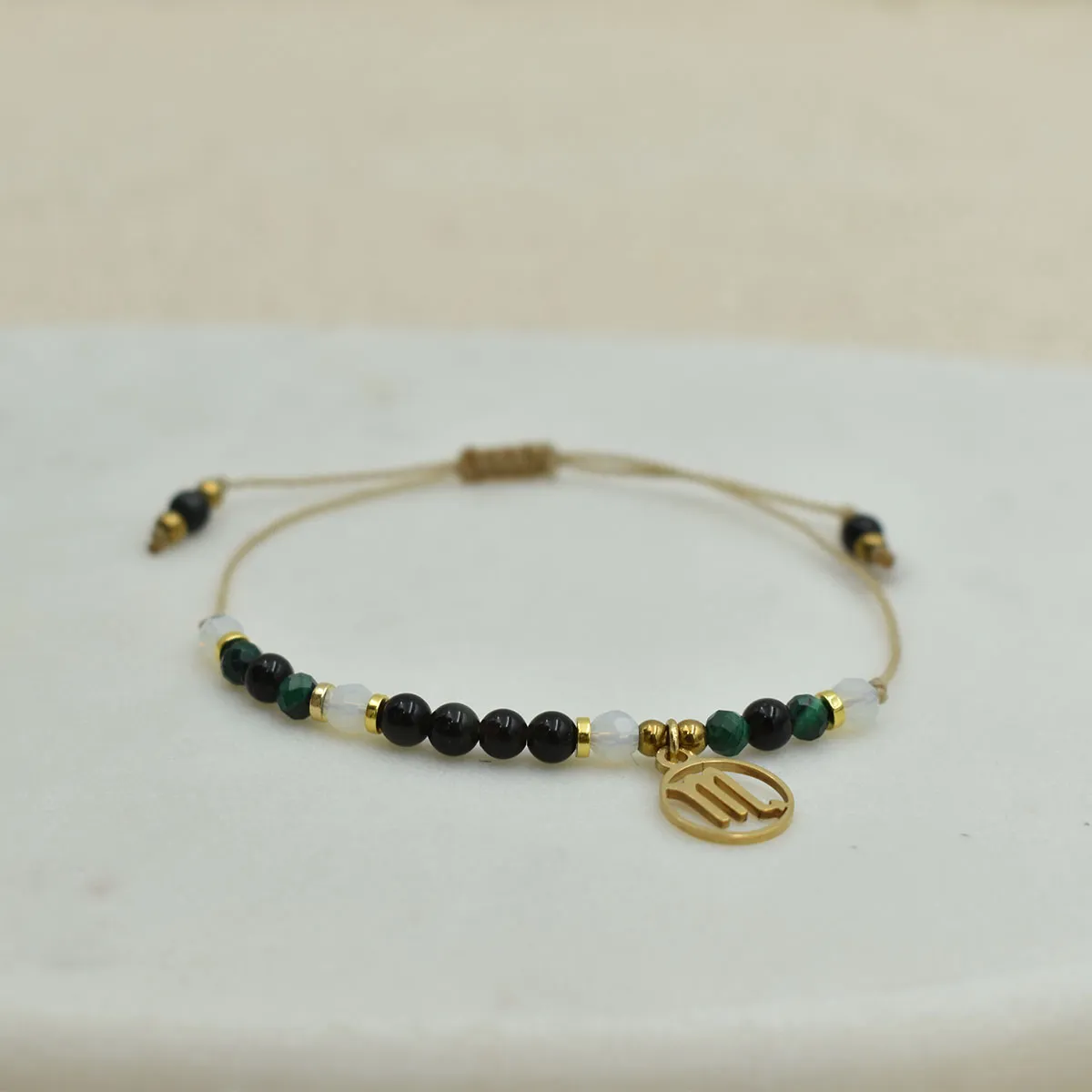 Bransoletka z kamieni naturalnych dla znaku zodiaku SKORPION 2 Bransoletka z kamieni naturalnych dla znaku zodiaku SKORPION - obrazek 2