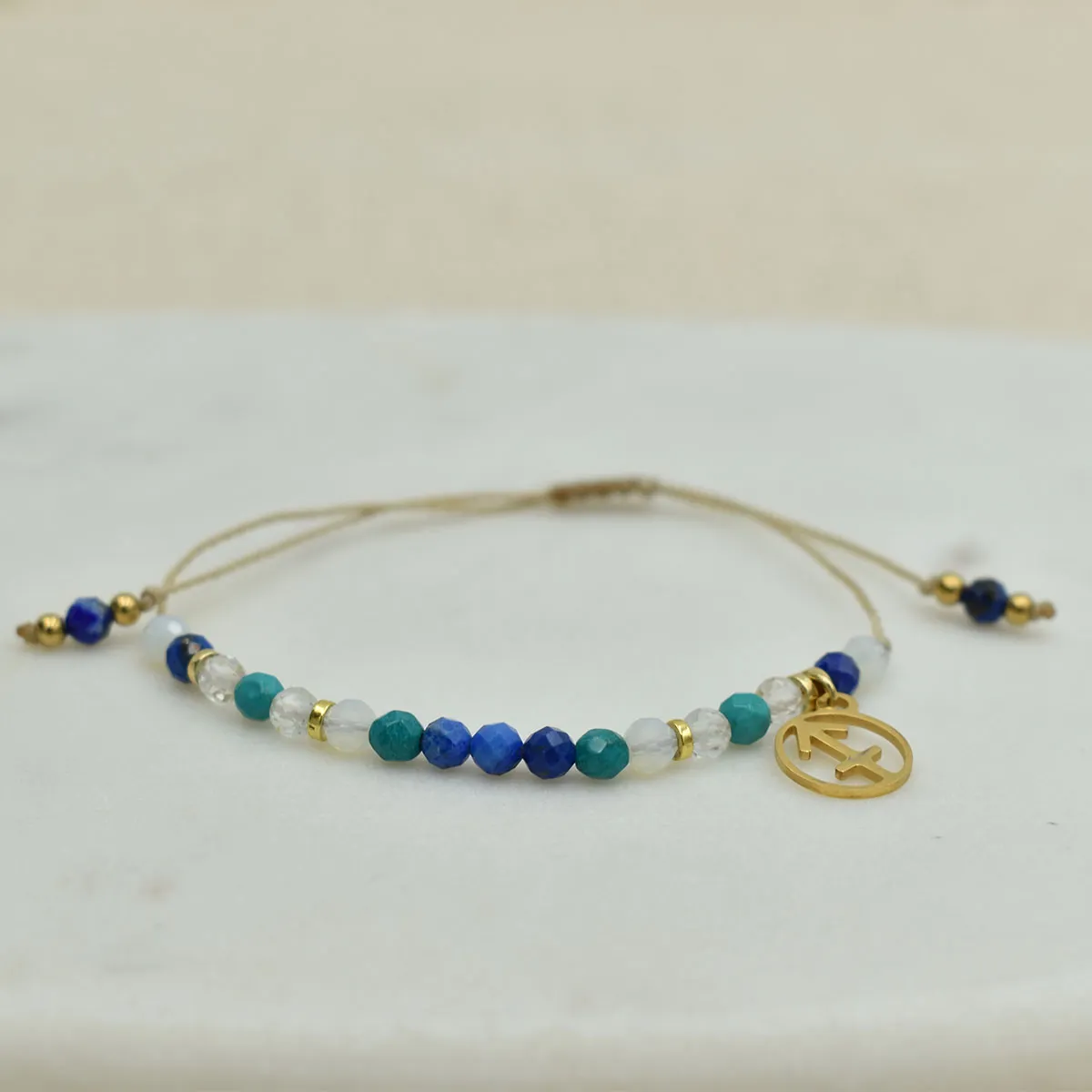 Bransoletka z kamieni naturalnych dla znaku zodiaku STRZELEC 2 Bransoletka z kamieni naturalnych dla znaku zodiaku STRZELEC - obrazek 2