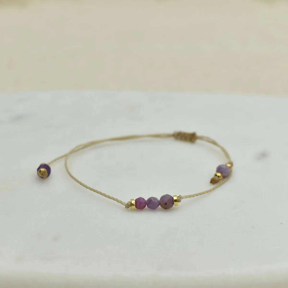 Bransoletka z kamieni naturalnych dla znaku WAGA minimal 4 Bransoletka z kamieni naturalnych dla znaku WAGA minimal - obrazek 4