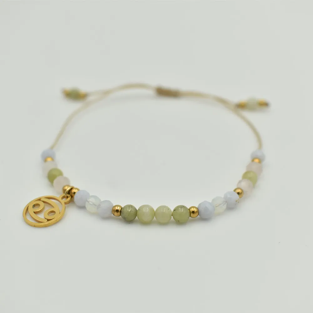 Bransoletka z kamieni naturalnych dla znaku zodiaku RAK 3 Bransoletka z kamieni naturalnych dla znaku zodiaku RAK - obrazek 3