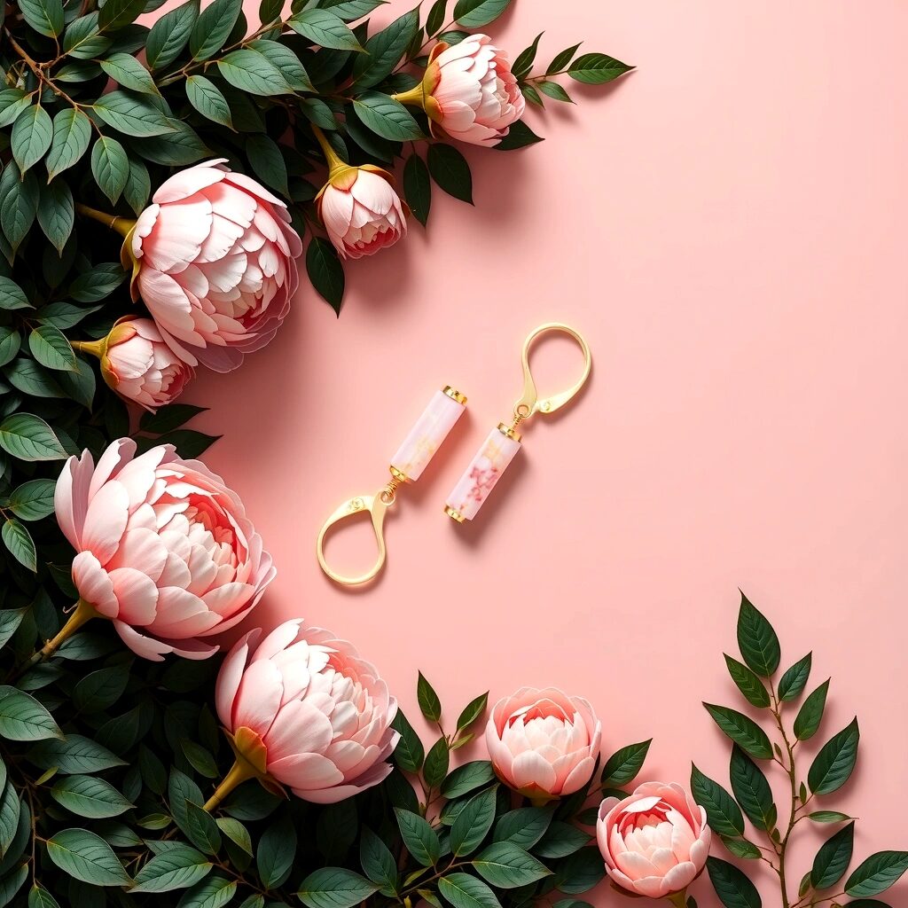 Kolczyki z Jaspisem Cesarskim PINK