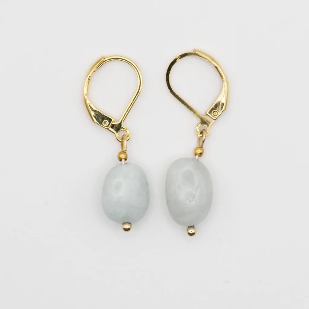 kolczyki z angelitem