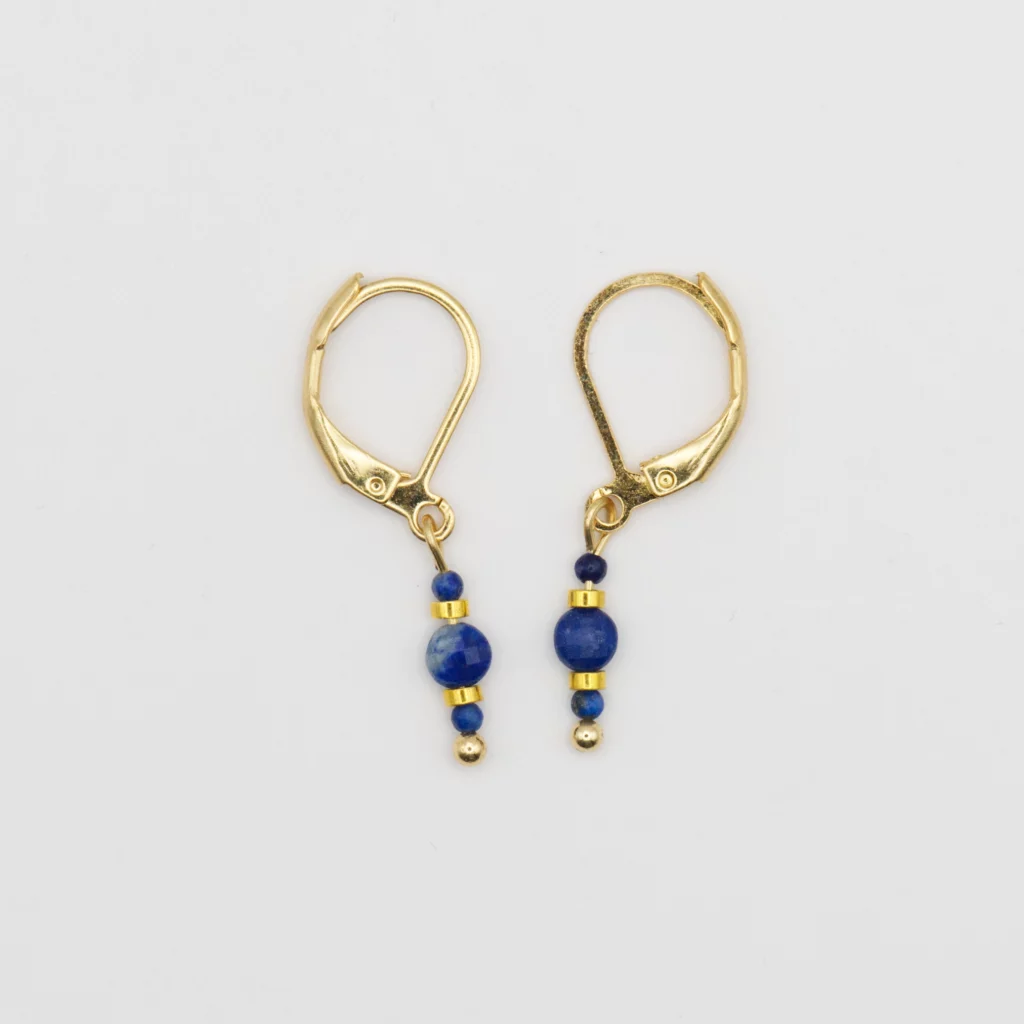 kolczyki z kolekcji delicate z lapisem lazuli