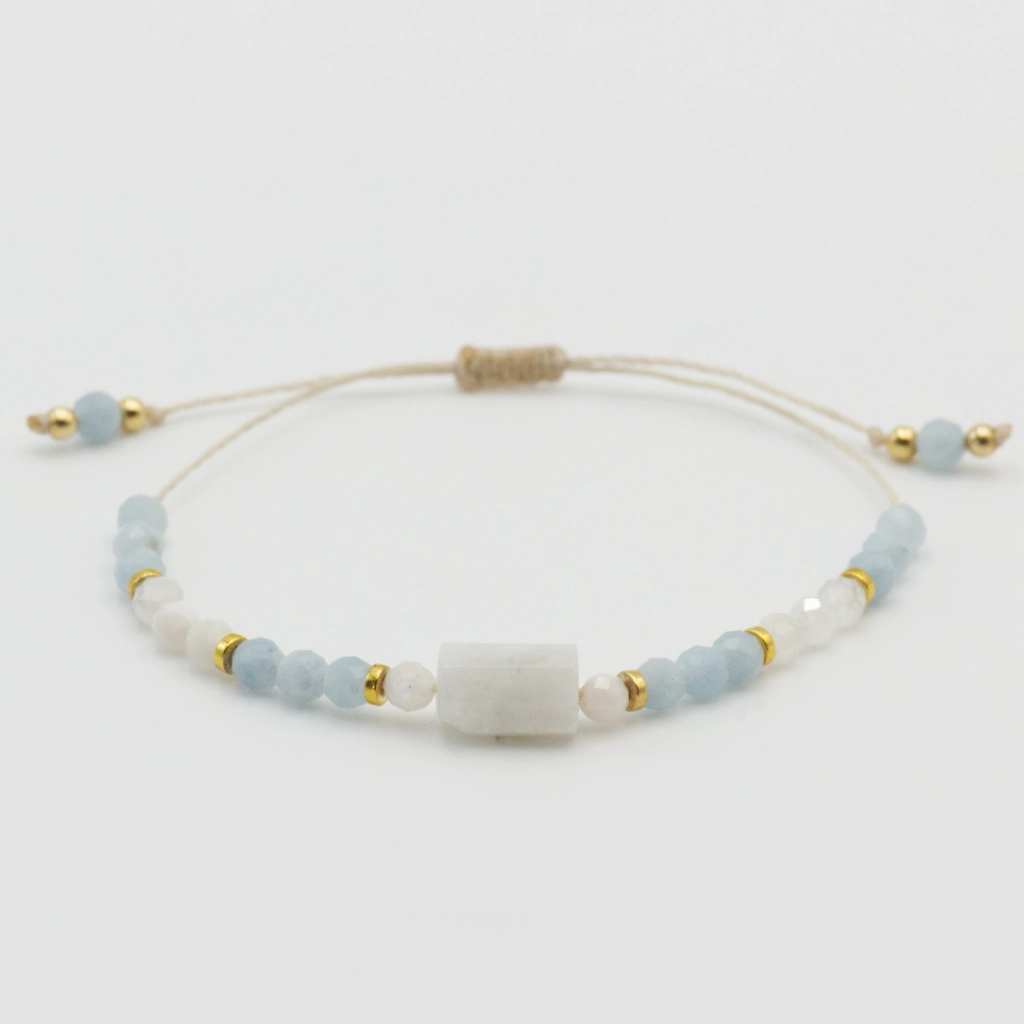 Bransoletka z kamieni naturalnych z Kamieniem Księżycowym - ICE