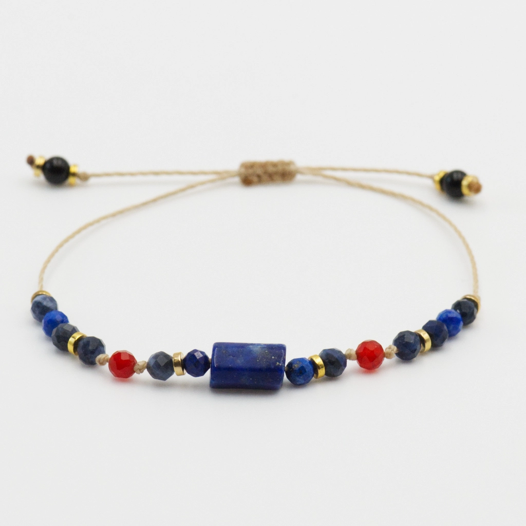 Bransoletka z kamieni naturalnych z Lapisem Lazuli na PEWNOŚĆ SIEBIE