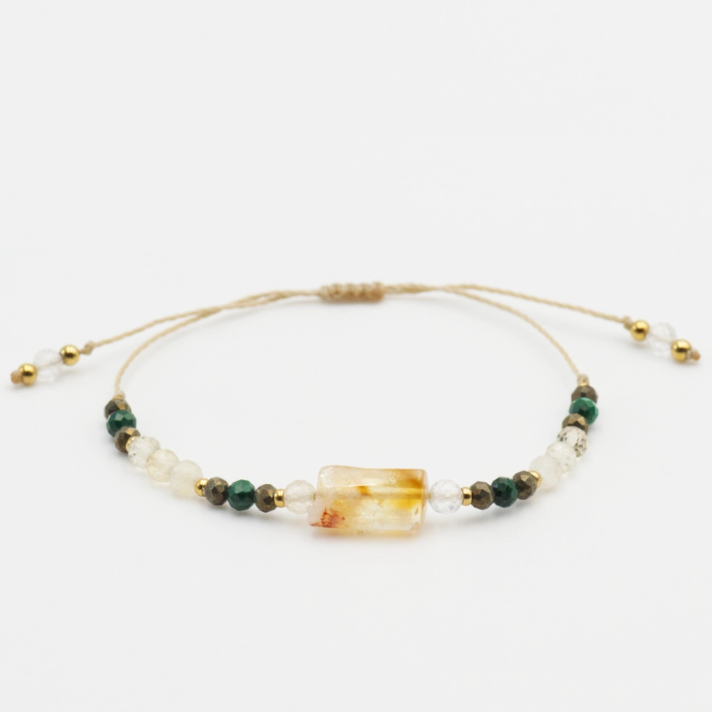 Bransoletka z kamieni naturalnych z Cytrynem na SUKCES