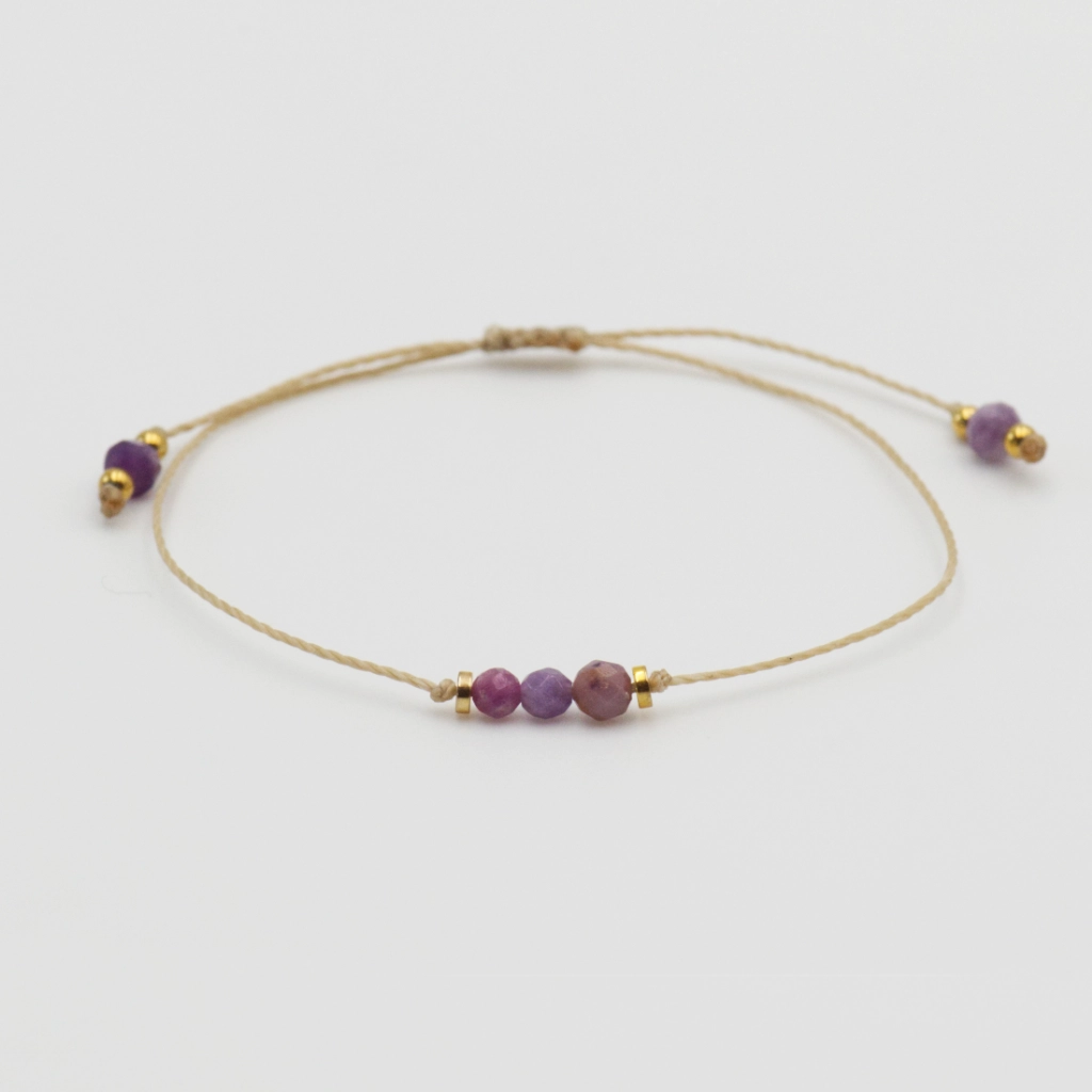 Bransoletka z kamieni naturalnych dla znaku WODNIK minimal