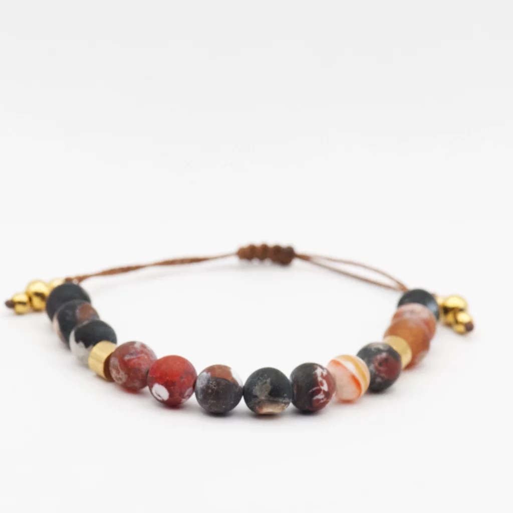 Bransolteka z Agatem Matowym