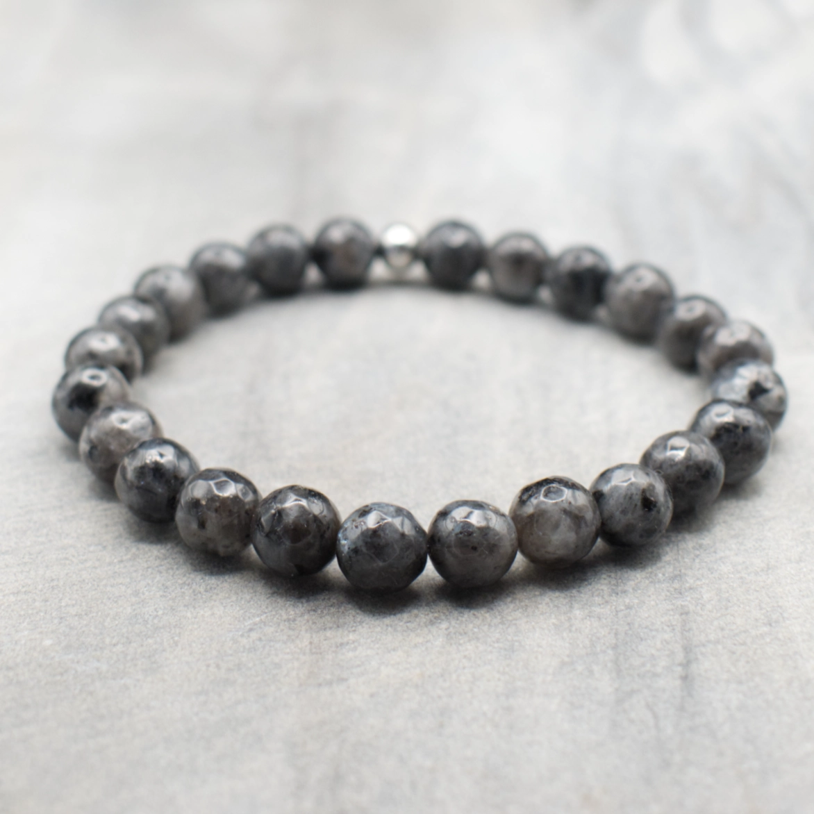 Bransoletka z Larvikitu 1 larvikit bransoletka męska pollygemstudio