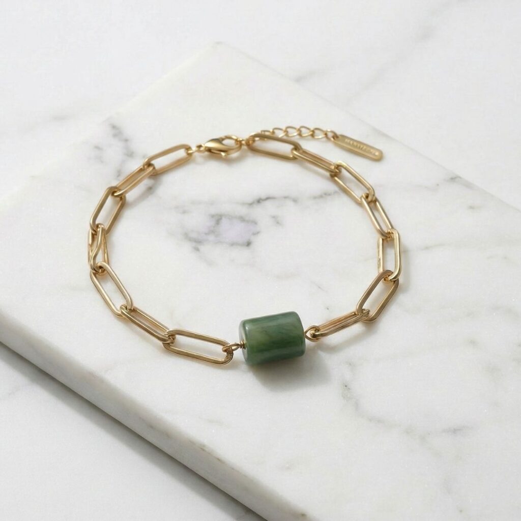 Bransoletka z Nefrytem
