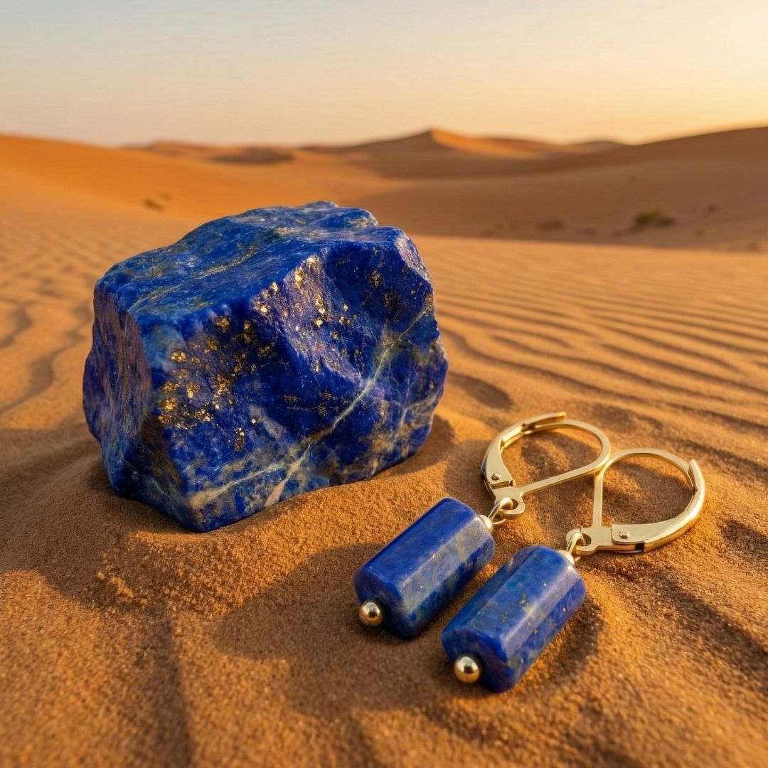 Kolczyki z Lapisem Lazuli 1 Kolczyki z Lapisem Lazuli