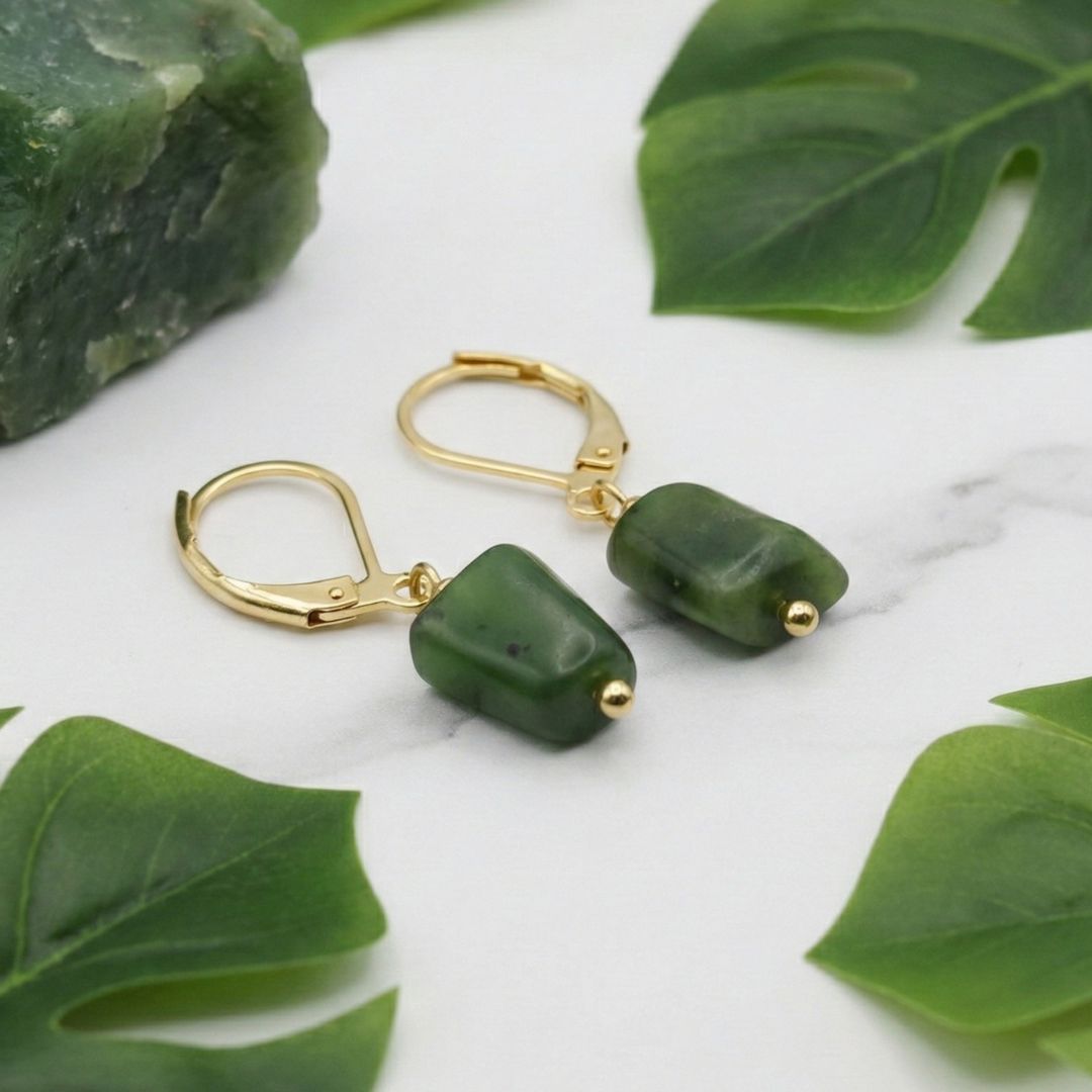 Kolczyki z Nefrytem 1 Kolczyki z Nefrytem